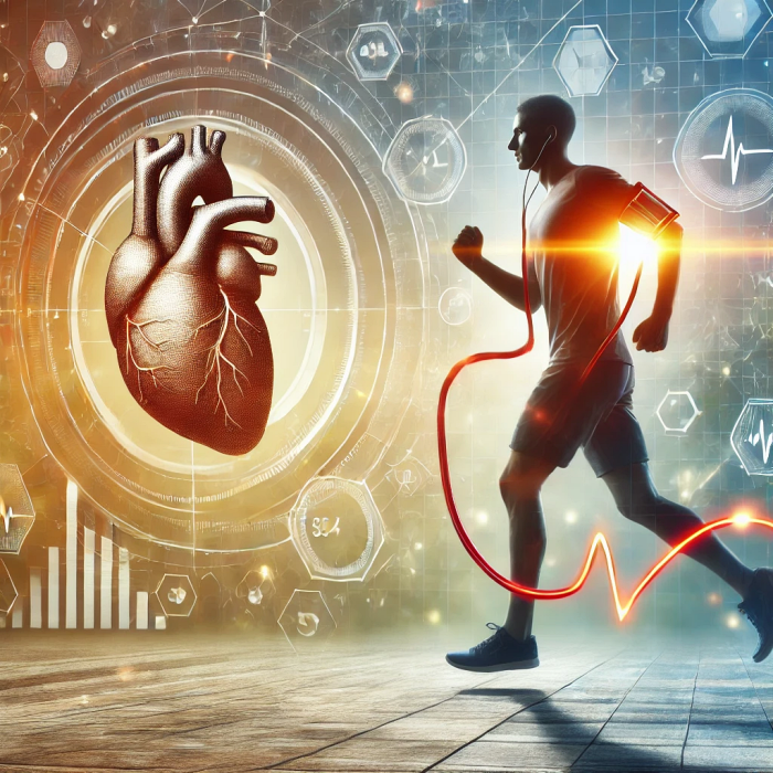 혈압 관리를 위해 야외 운동하는 사람의 모습