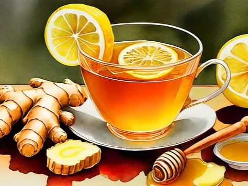 믹서기로 생강 갈기