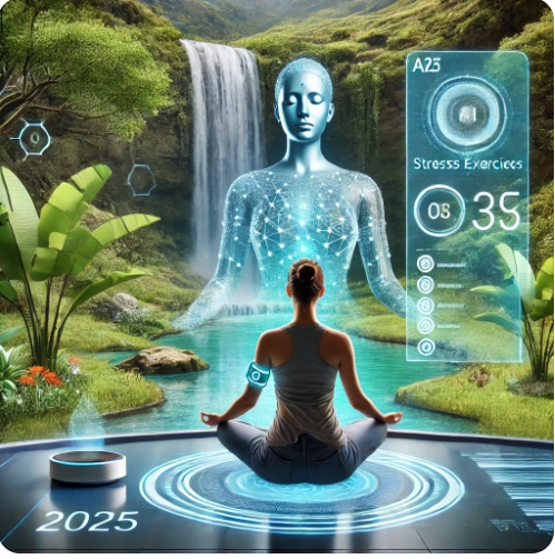 명상하는 모습을 표현한 이미지