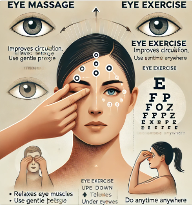 눈 마사지 눈 운동 관련 이미지