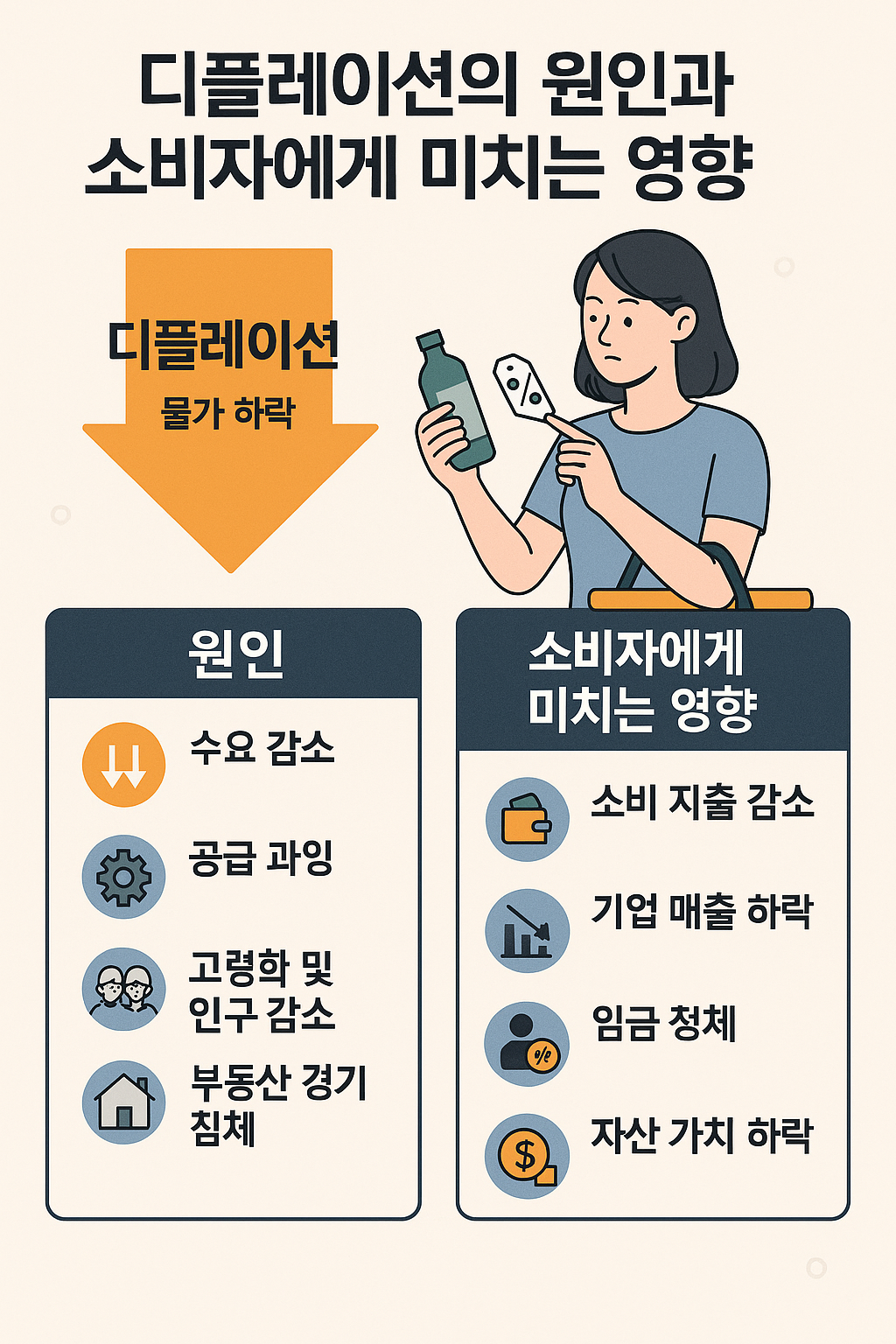 디플레이션의 원인 사진