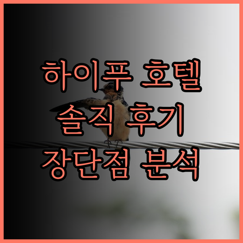 하이푸 가든 호텔 실제 투숙객들의 생