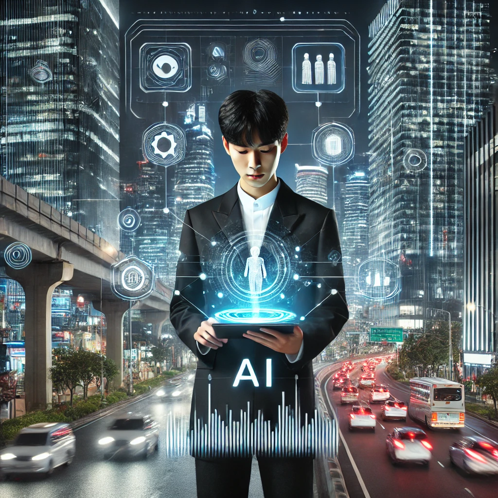 AI 시대의 추상적인 이미지