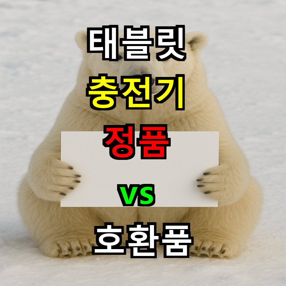 태블릿 충전기 정품 vs 호환품, 어떤 차이가 있을까?