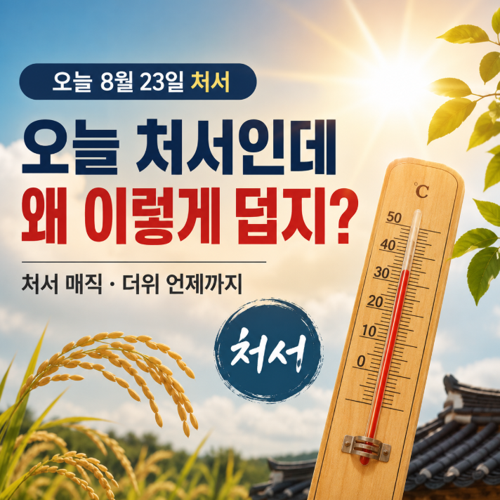 2026 처서 뜻|오늘인데 왜 덥지? 처서 매직·더위 언제까지