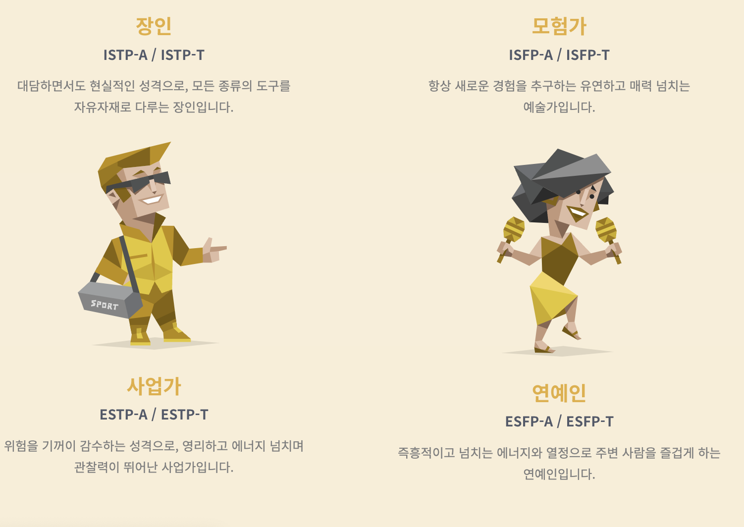 mpti 성격유형 테스트