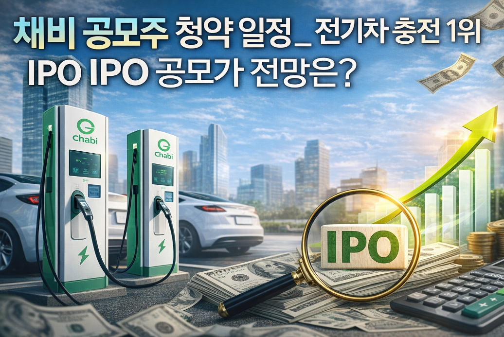 채비 공모주 청약 일정과 공모가 3분 완벽 정리