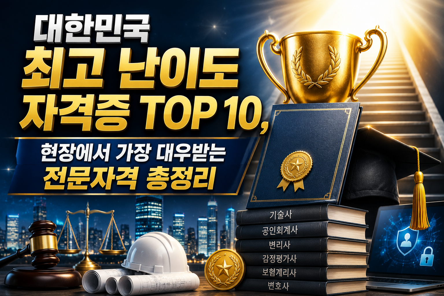 대한민국 최고 난이도 자격증 TOP 10, 현장에서 가장 대우받는 전문자격 총정리 관련 사진