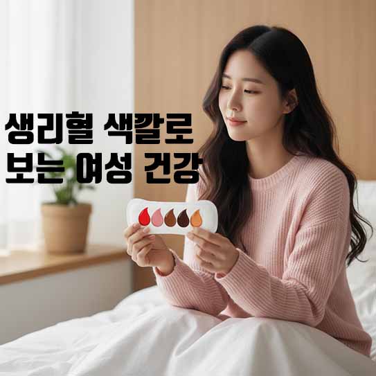 생리혈 색깔로 보는 여성 건강