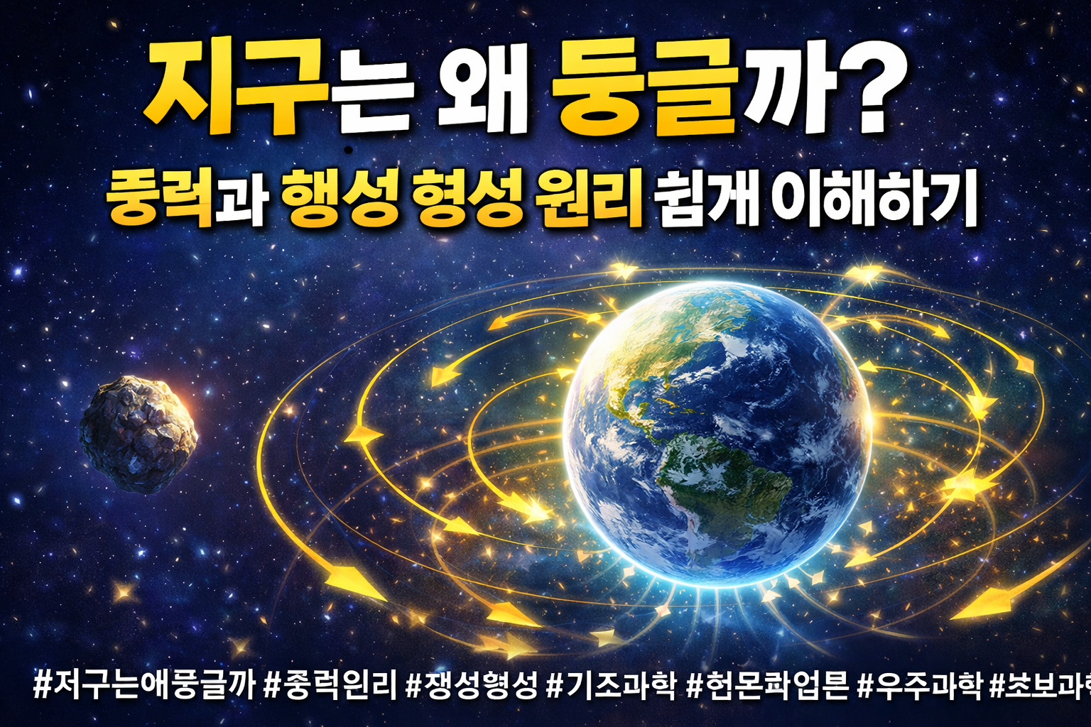 지구는 왜 둥글까 중력과 행성 형성 원리 쉽게 이해하기