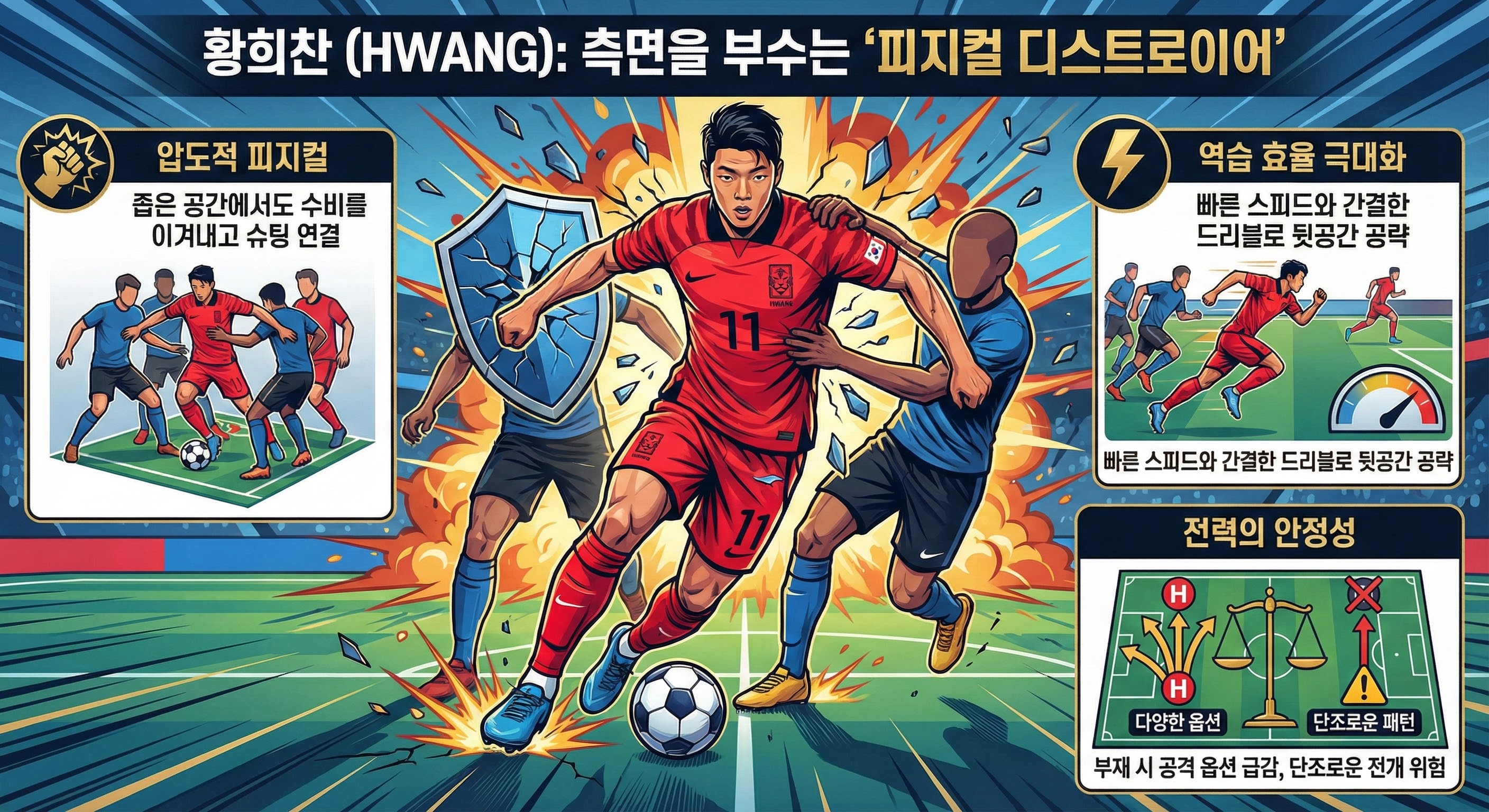 황희찬 (HWANG): 측면을 부수는 '피지컬 디스트로이어'