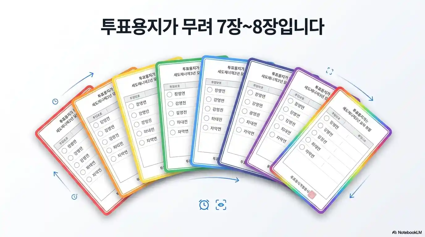 2026 지방선거 투표용지 7장~8장