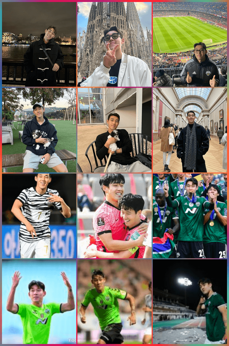 송민규 선수 인스타 사진