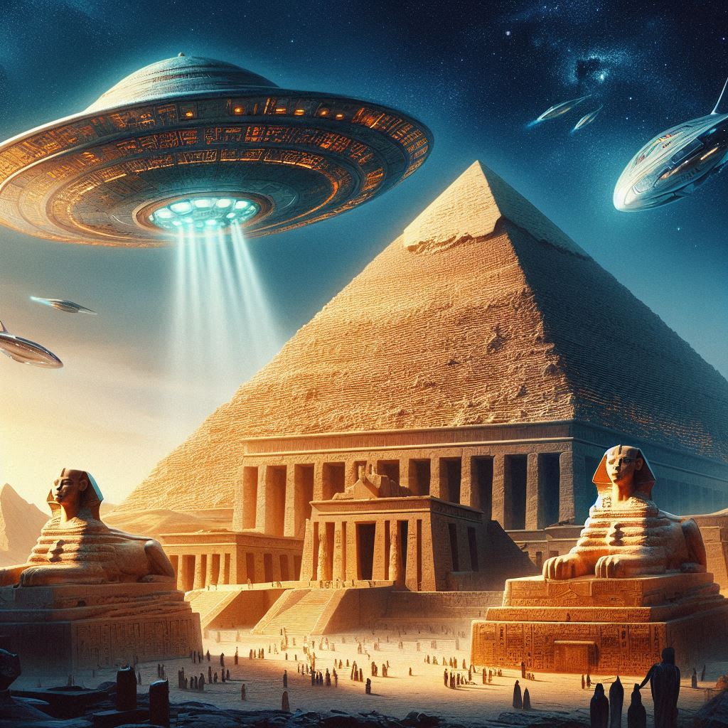 하늘에서 날아온 빛나는 원반