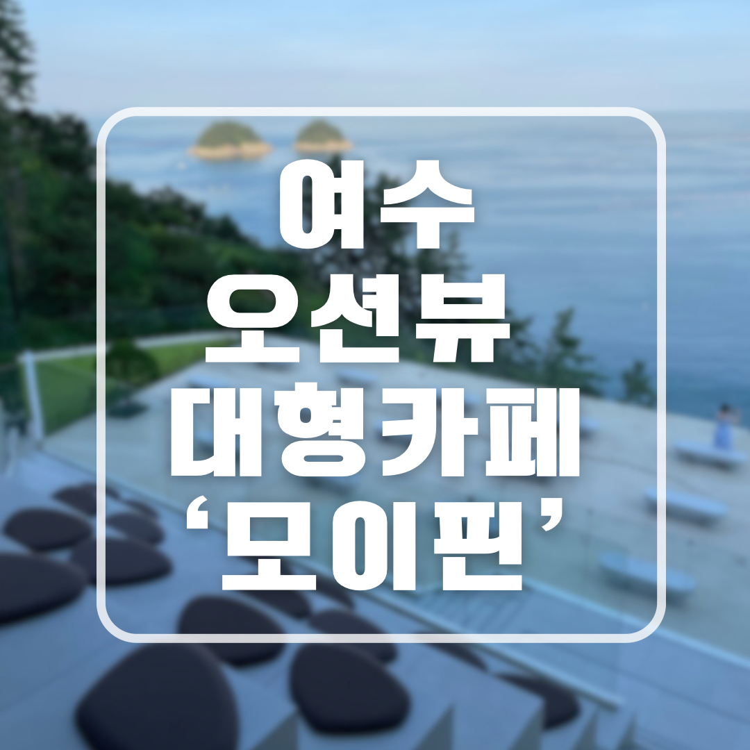 여수 돌산카페 모이핀