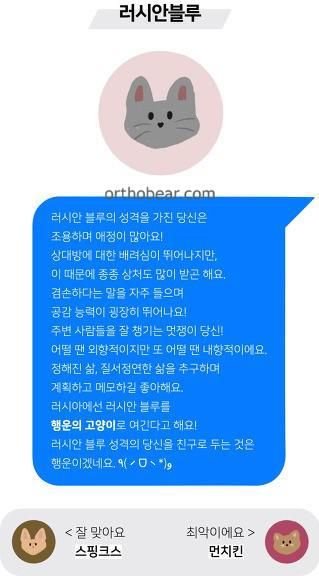 러시안블루 mbti