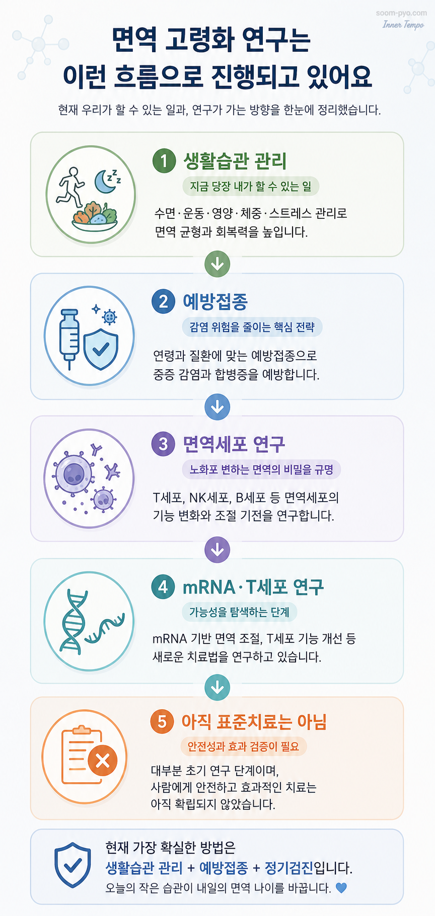 면역 고령화 연구 흐름