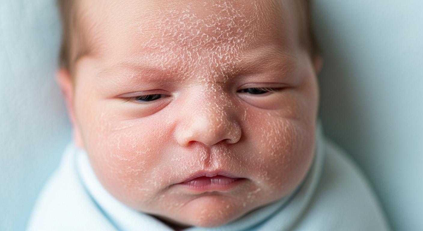 아기 피부 각질