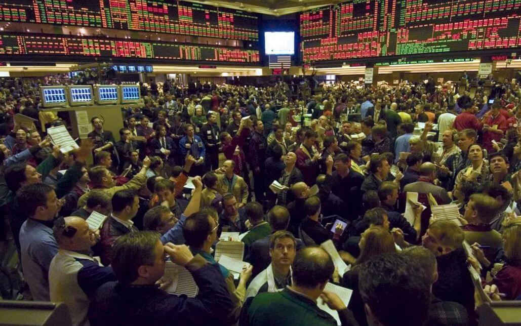 시카고옵션거래소 내부 사진