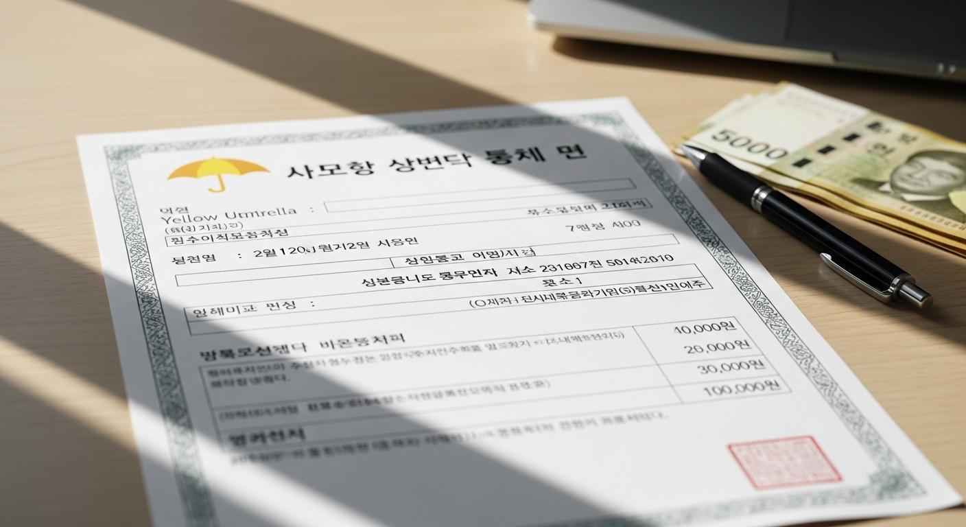 노란우산 소득공제 확인서