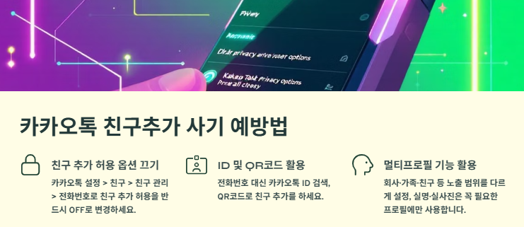 카카오톡 친구추가 사기 사례 및 예방법