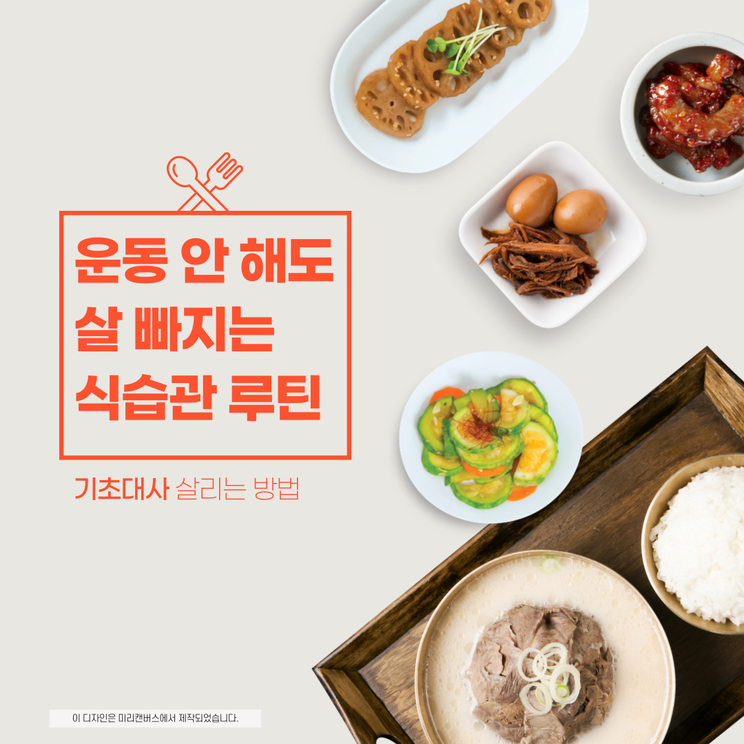 식습관 루틴, 기초대사