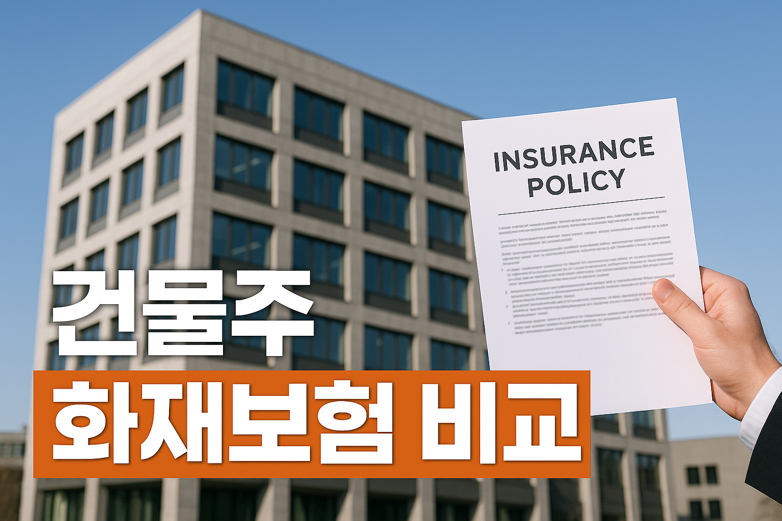 건물주 화재보험, 꼭 비교해야 하는 핵심 포인트 총정리! 관련 사진