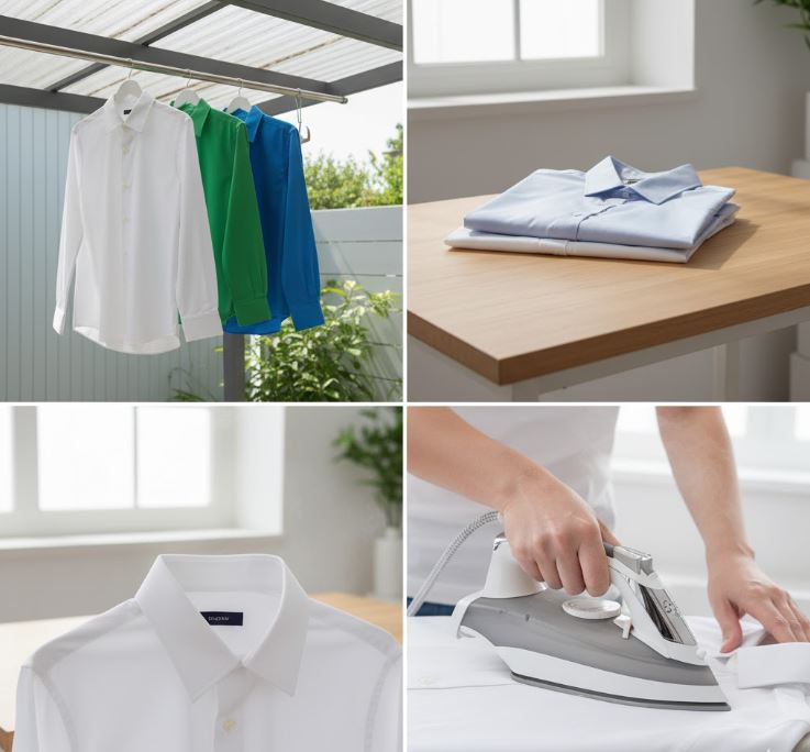 셔츠 자연 건조