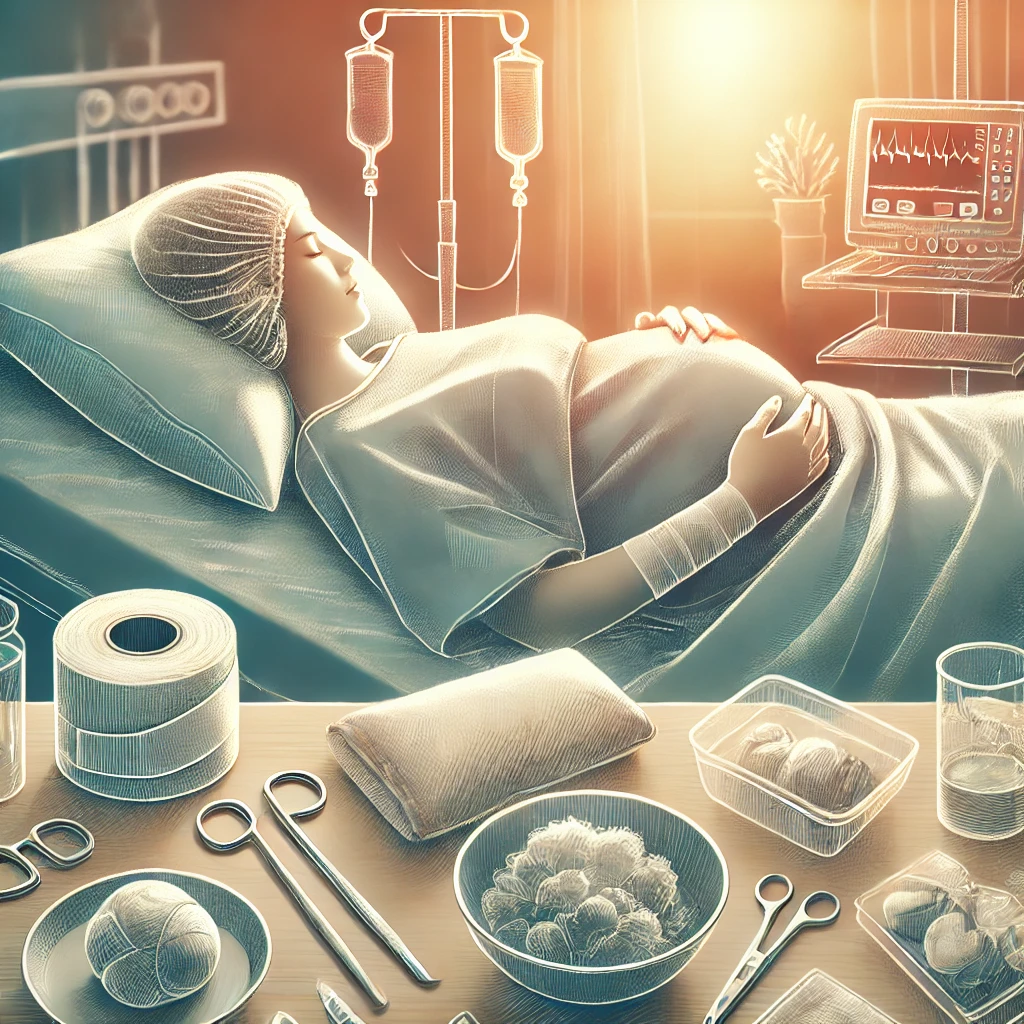 제왕절개 후 산후조리법 사진