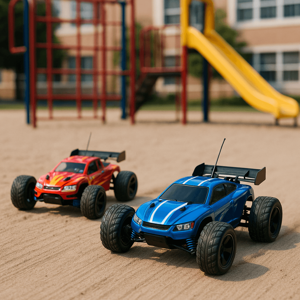 어드벤처 시설 드론과 RC카