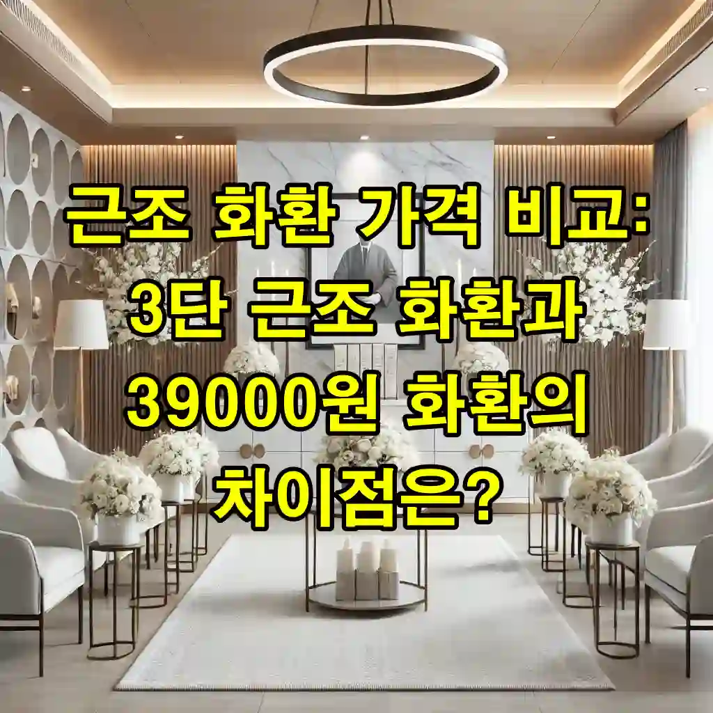 근조 화환 가격 비교: 3단 근조 화환과 39,000원 화환의 차이점은?