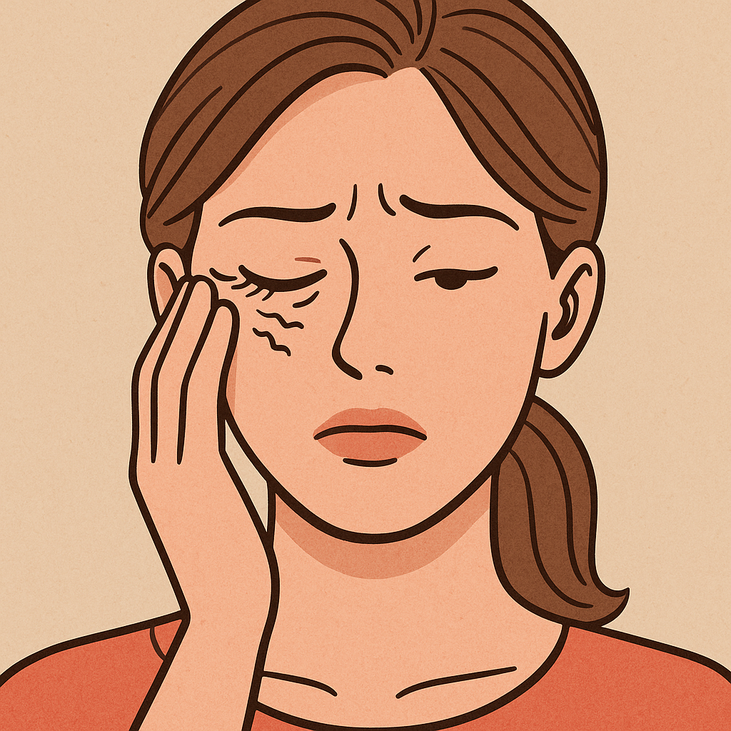 눈 밑 떨림 이미지