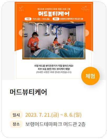 보령머드축제 기본정보