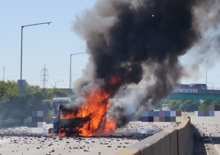 평택제천고속도로 화재