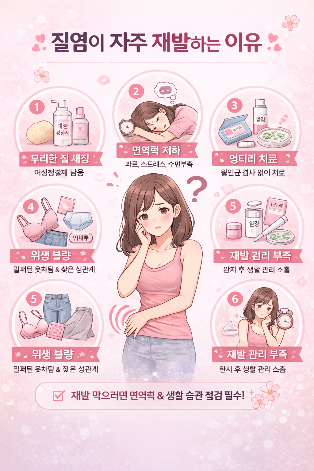 왜 나만 질염이 반복될까 재발 원인 6가지 정리!