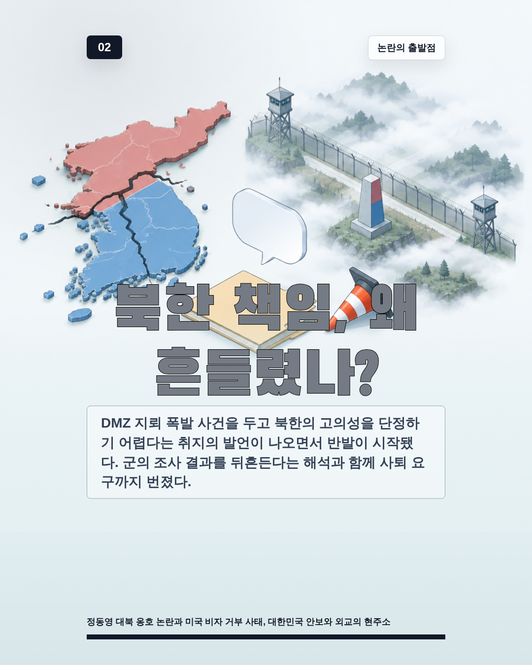 북한 책임, 왜 흔들렸나?