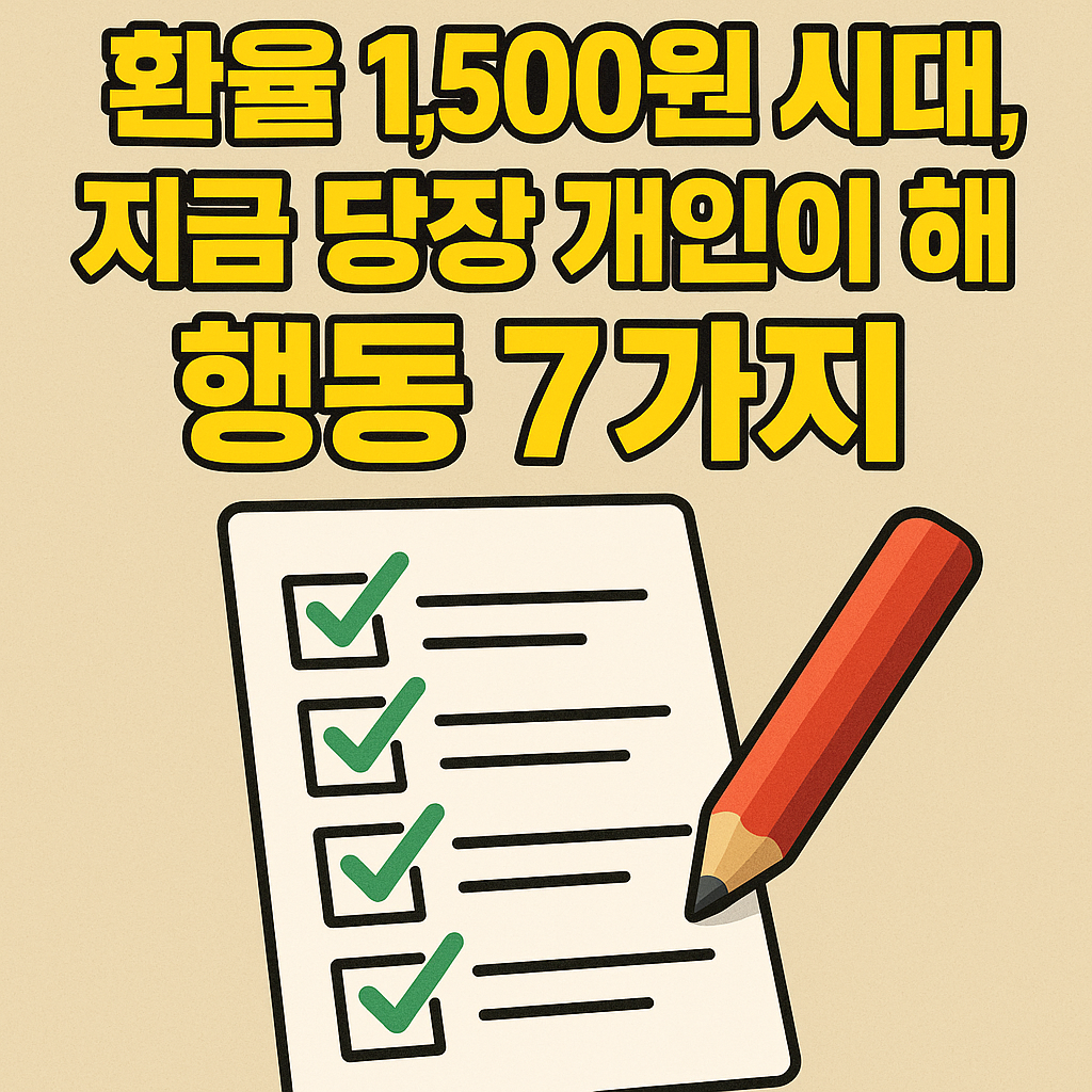 환율 1,500원 시대