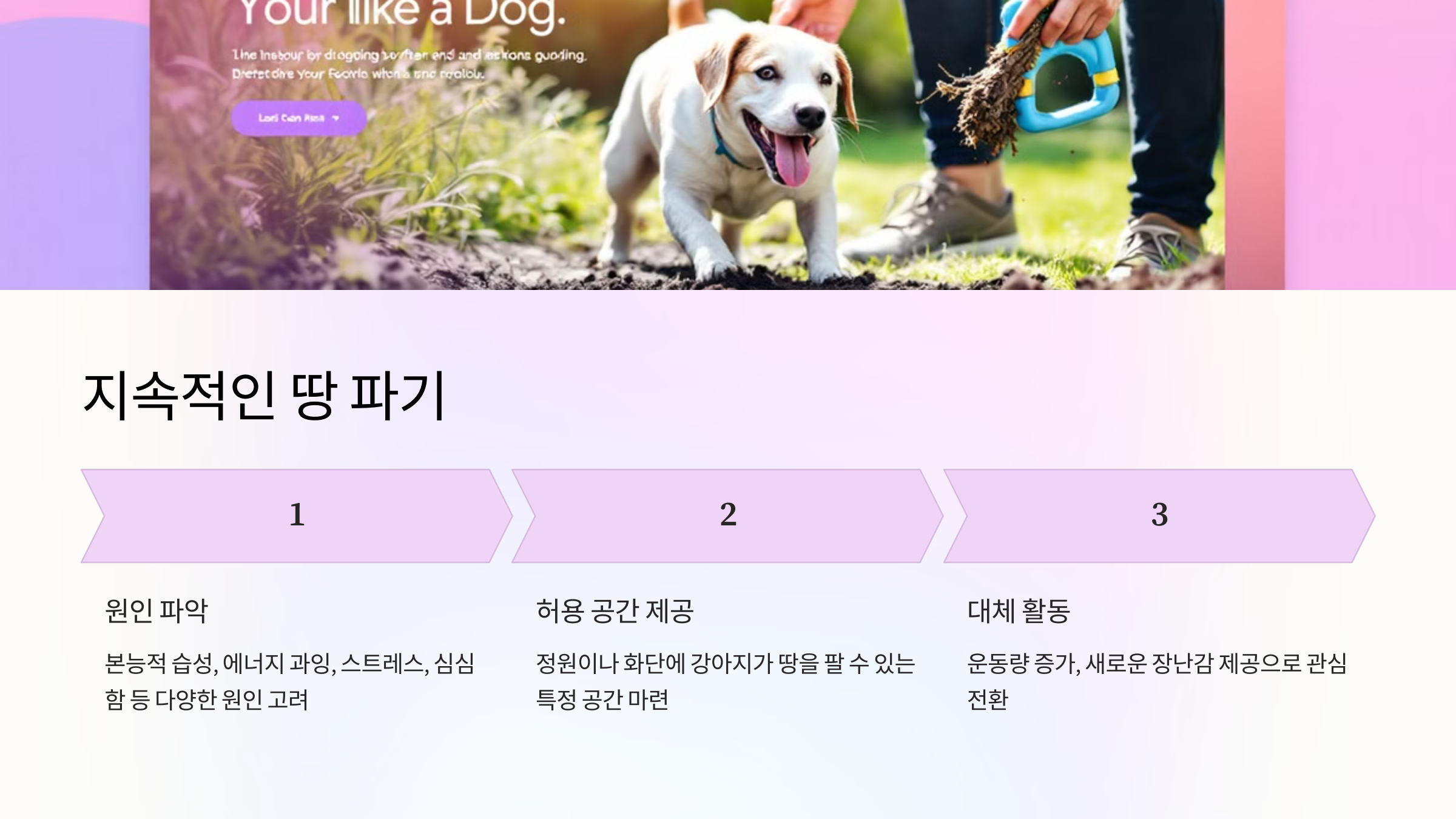 지속적인 땅 파기