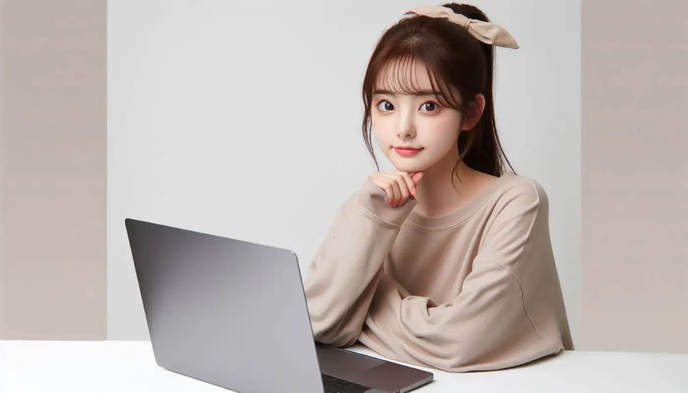 그록-사용법을-알아보는-여성의-모습