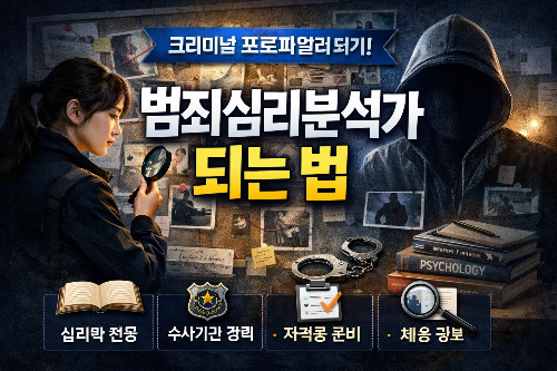 범죄심리분석가 되는 법, 프로파일러가 되는 현실적인 방법