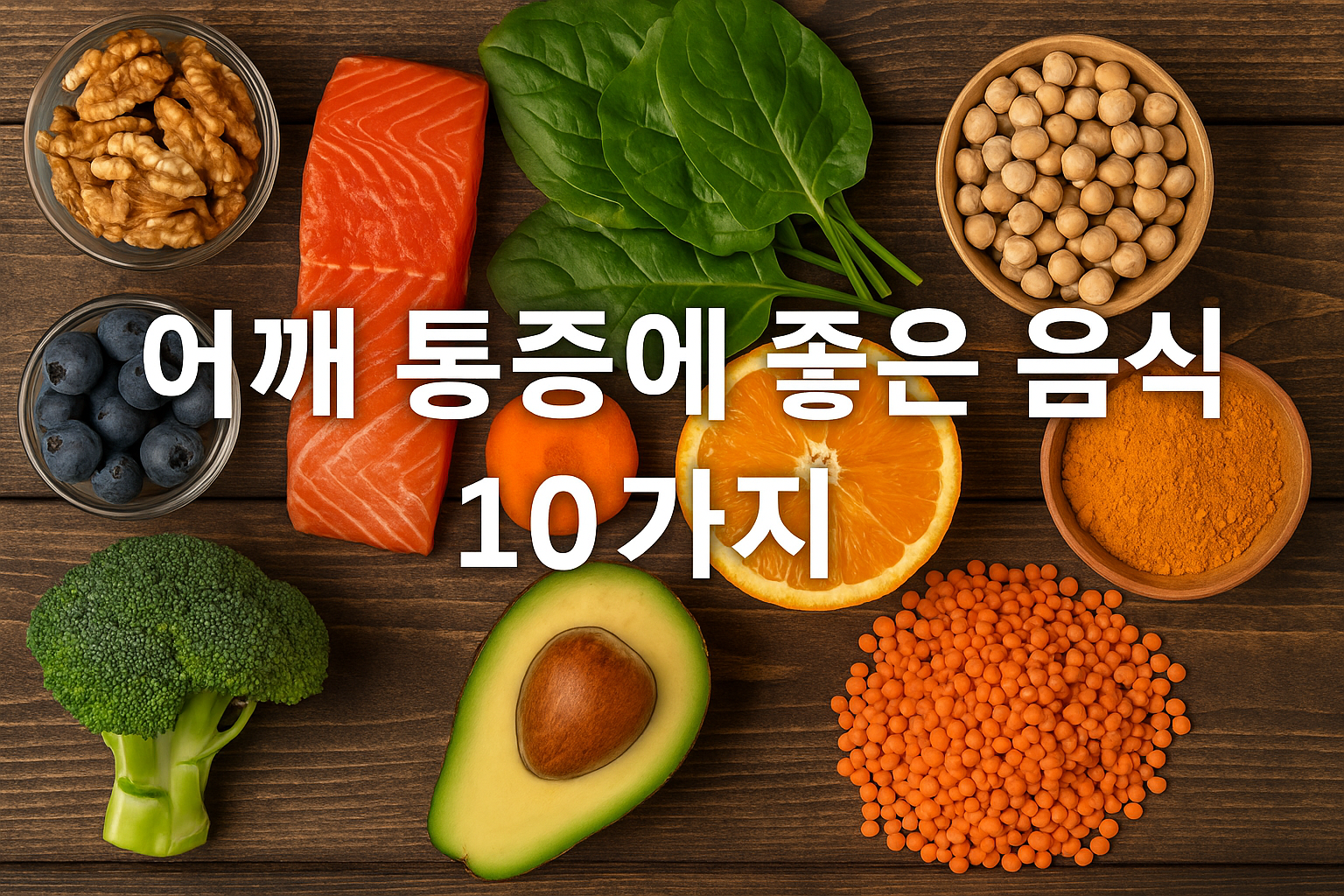 어깨 통증에 좋은 음식 10가지