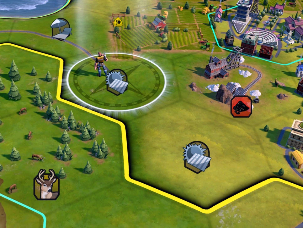 문명6 태양광 발전 단지 모습