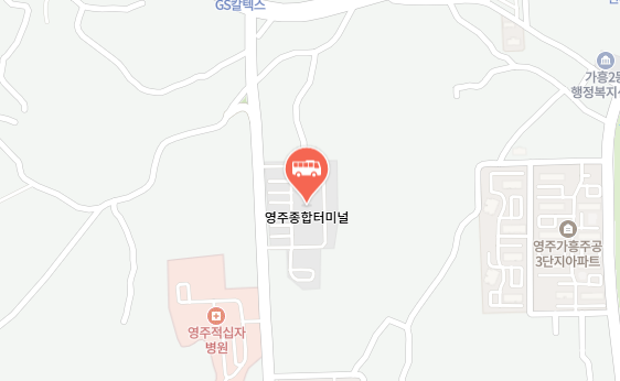 영주종합터미널 위치-지도