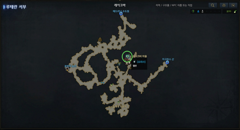 레이크바 지도