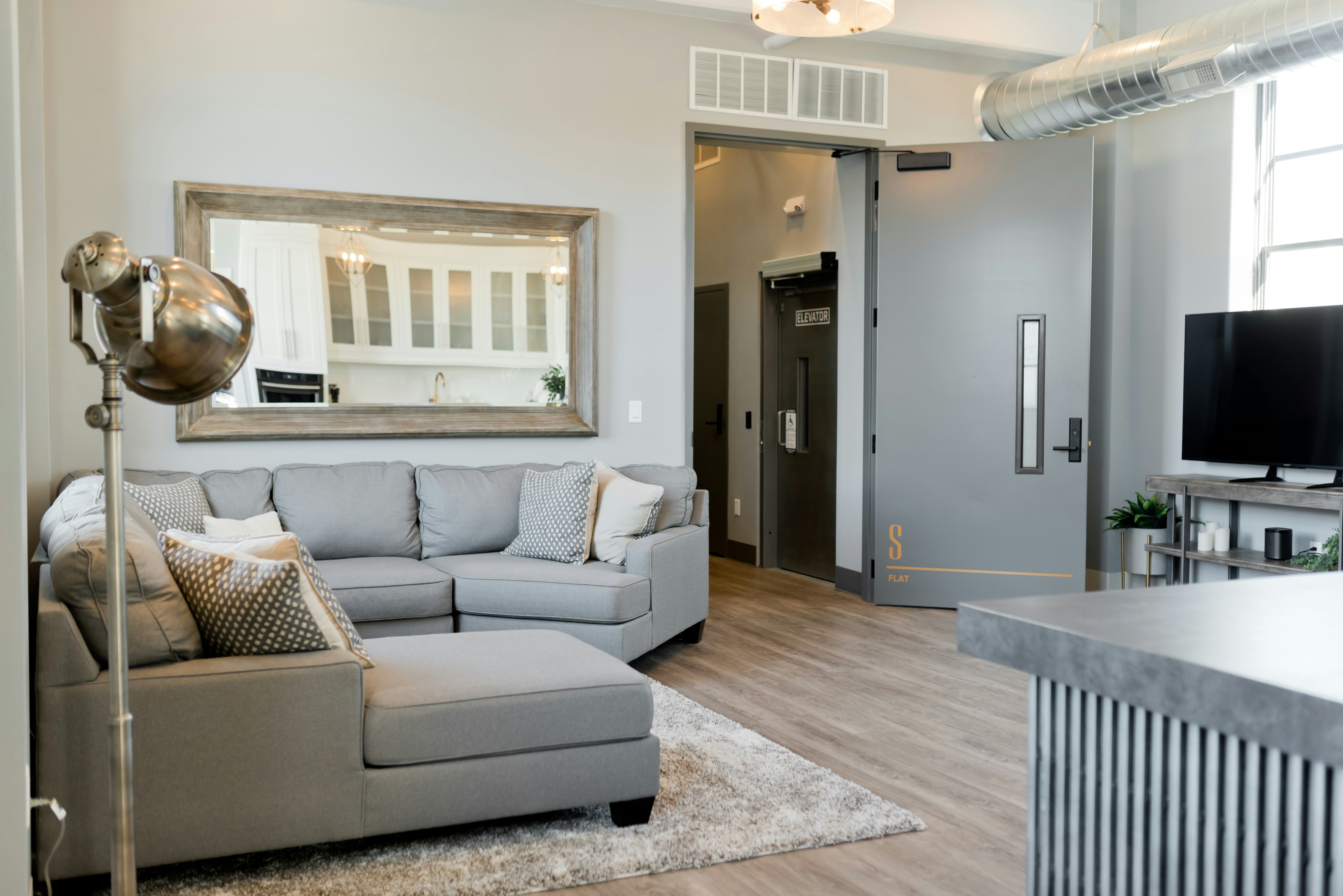 개방감있는 창문이 있는 집