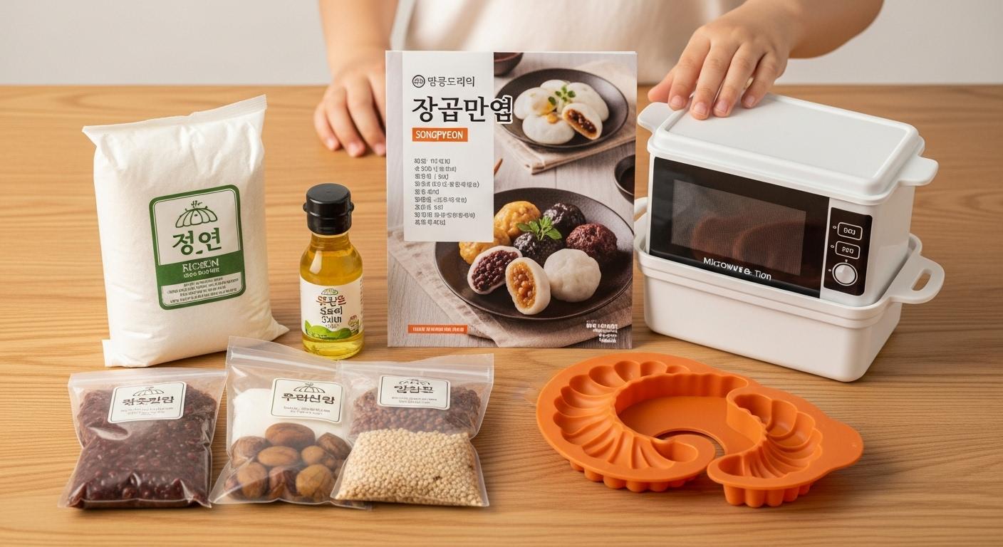 송편만들기 키트 전자레인지