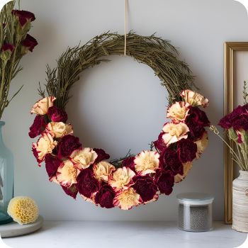 말린 카네이션 리스 만드는 법