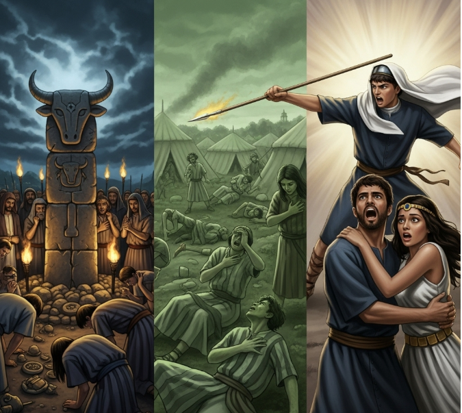 민수기 25장 - 바알브올 사건과 비느하스의 열심