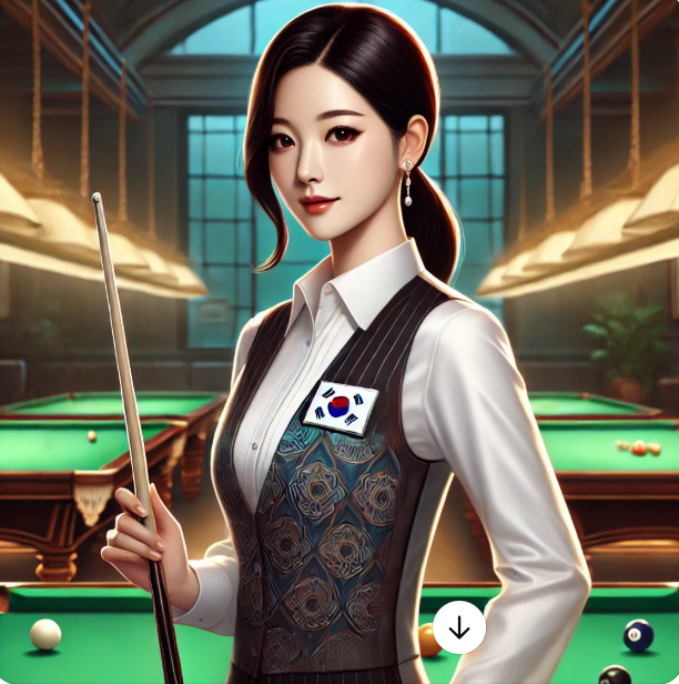 PBA 김가영 선수의 모습