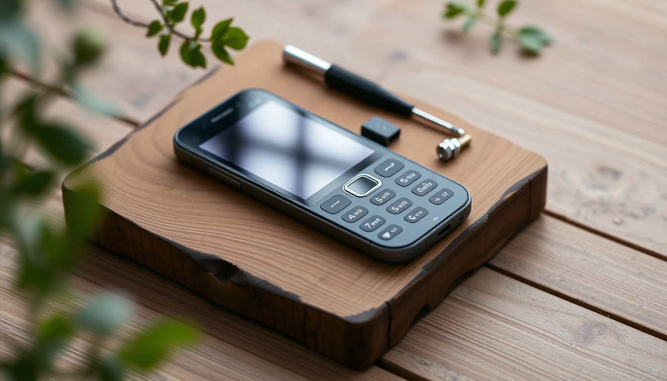 Nokia G22 smartphone with tools, emphasizing its durability and repairability.